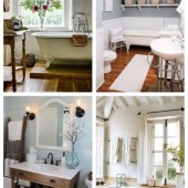 main Cute Farmhouse Bathroom Designs