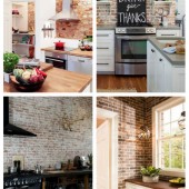 main 67 Stylish Kitchens With A Brick Wall