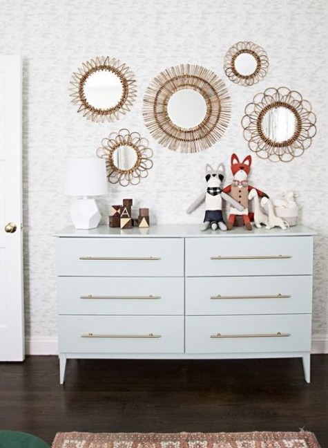 two Tarva dressers in one painted white and with new handles