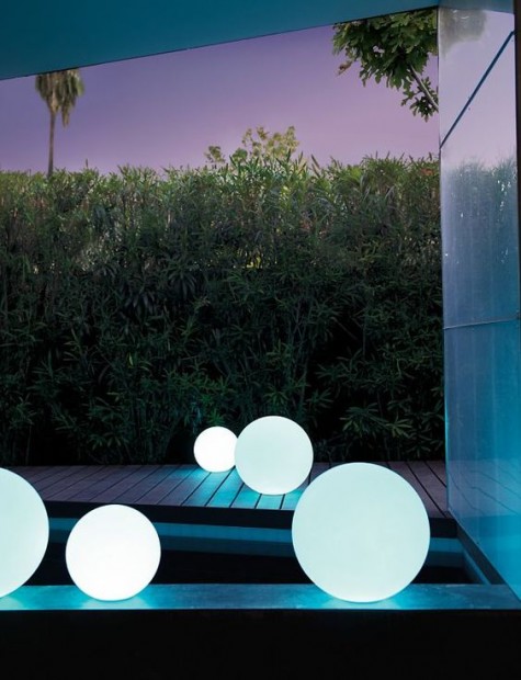 ball protable LED lamps to illuminate your backyard