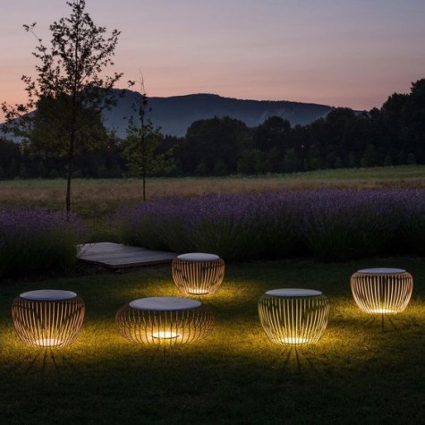 ottomans and coffee tables that double as lamps