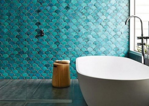 27 Adorable Fishscale Tiles Ideas For Your Home
