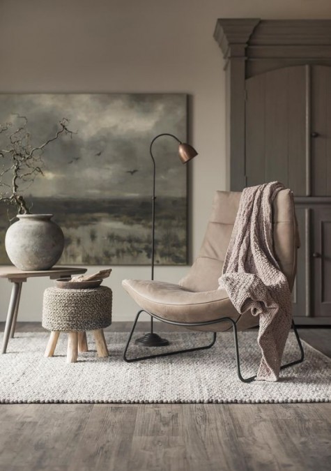 light brown chair on metal piping