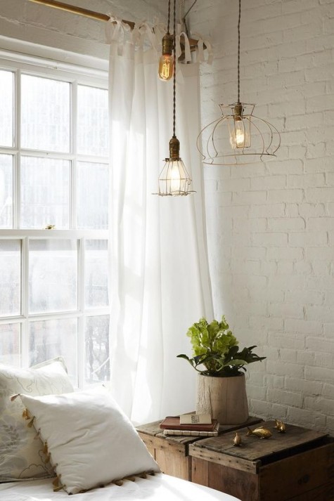 white bricks look peaceful and chic